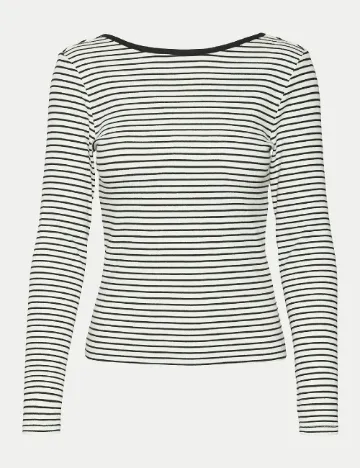 Bluza Vero Moda, alb/negru Alb