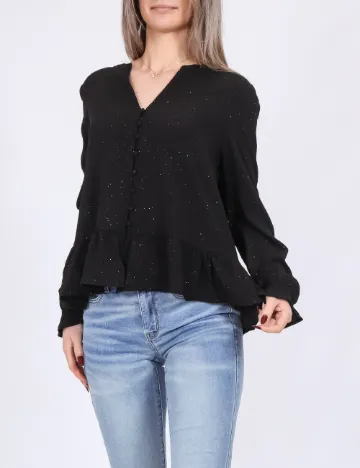 Camasa Vero Moda, negru Negru