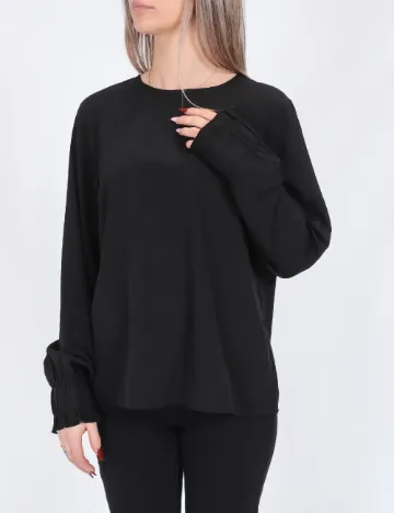 Bluza Pieces, negru Negru