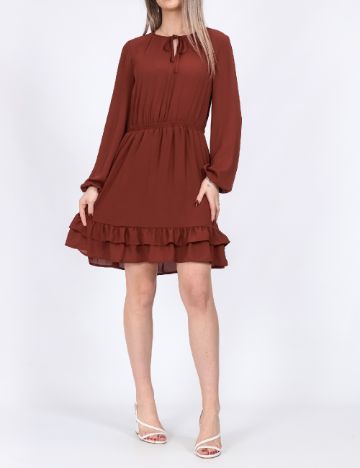 Rochie scurta Vero Moda, maro