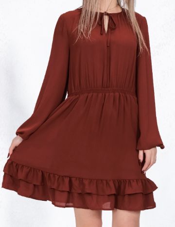 Rochie scurta Vero Moda, maro