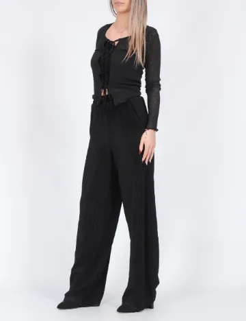 Pantaloni Pieces, negru Negru