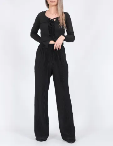 Pantaloni Pieces, negru Negru