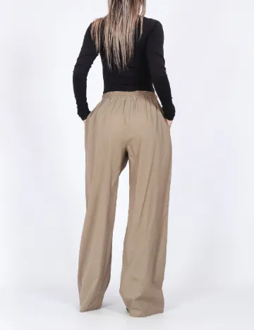 Pantaloni Vero Moda, bej Crem