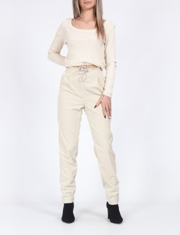 Pantaloni Vero Moda, crem