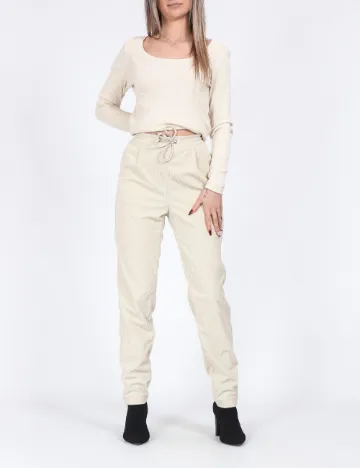 Pantaloni Vero Moda, crem Crem