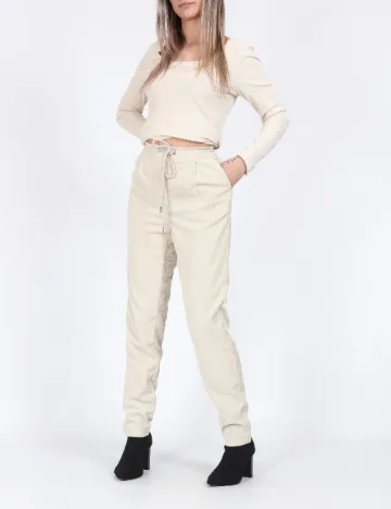 Pantaloni Vero Moda, crem Crem