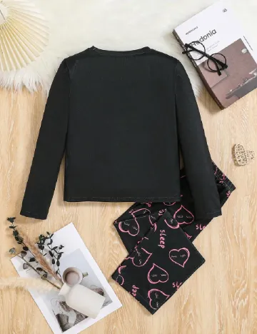 Pijama Shein Kids, negru