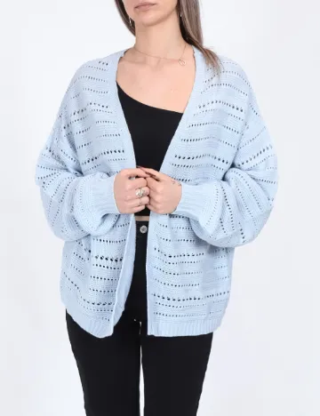 Cardigan Pieces, albastru Albastru