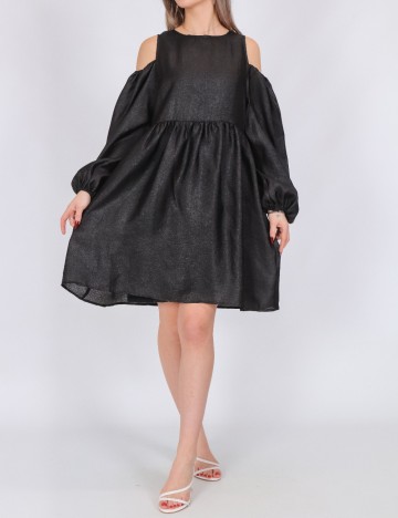 Rochie scurta Pieces, negru