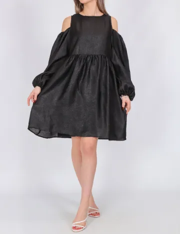 Rochie scurta Pieces, negru