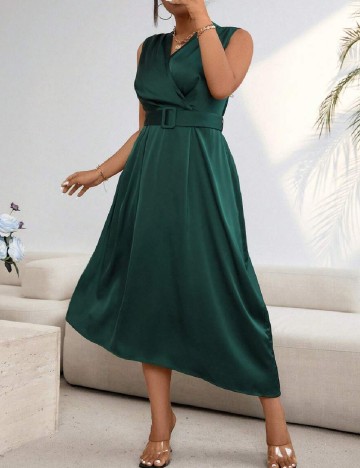 Rochie medie SHEIN CURVE, verde