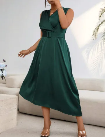 Rochie medie SHEIN CURVE, verde Verde