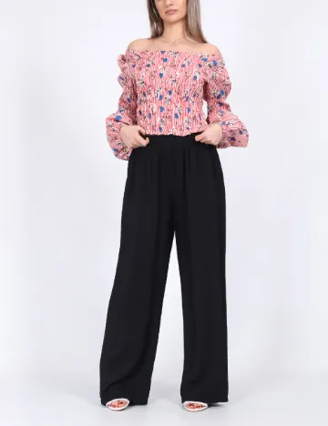 Pantaloni Pieces, negru Negru