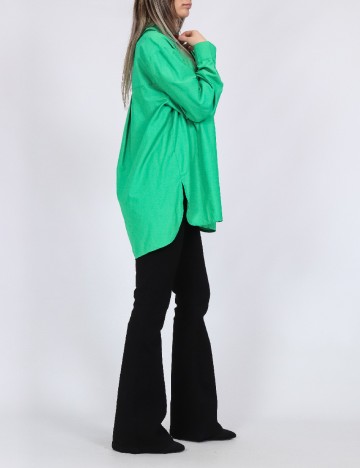 Camasa Oversize Pieces, verde