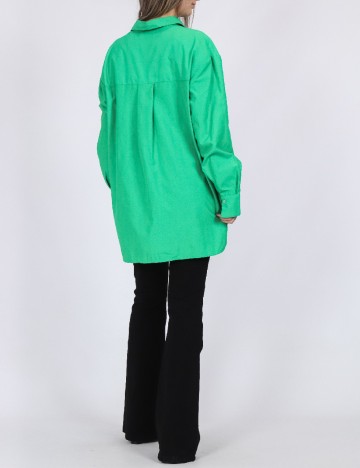 Camasa Oversize Pieces, verde