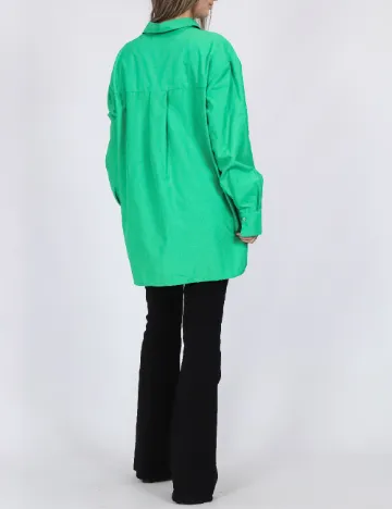 Camasa Oversize Pieces, verde Verde