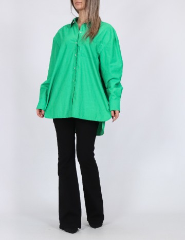 Camasa Oversize Pieces, verde