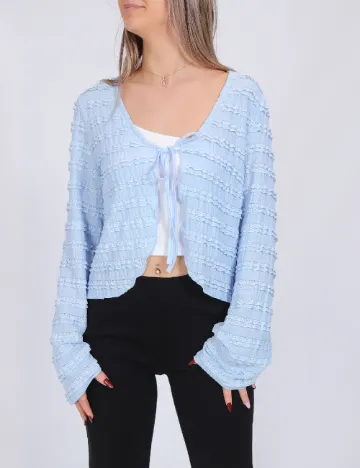 Cardigan Pieces, albastru Albastru