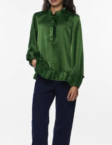 Bluza Pieces, verde Verde