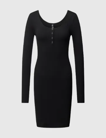 Rochie scurta Pieces, negru Negru