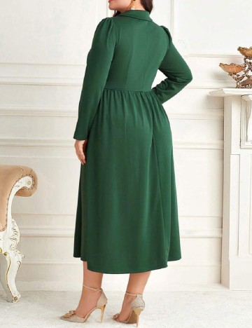 Rochie medie SHEIN CURVE, verde