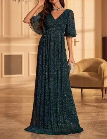 Rochie lunga UNITHORSE, verde Verde