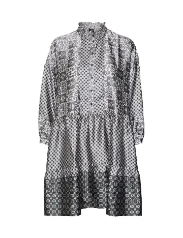 Rochie scurta Vero Moda, alb/gri Gri