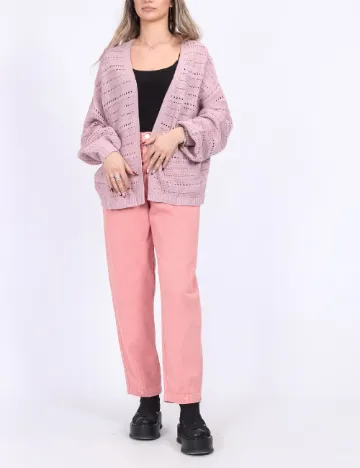 Cardigan Pieces, roz pudra Roz