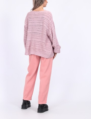 Cardigan Pieces, roz pudra