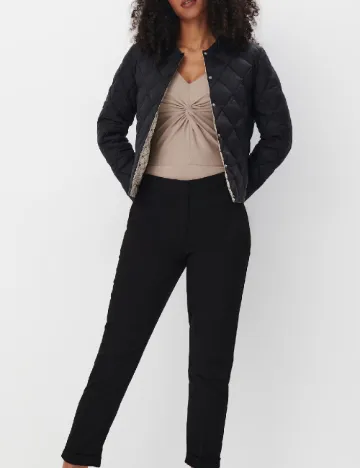 Geaca reversibila Mohito, negru/crem Negru