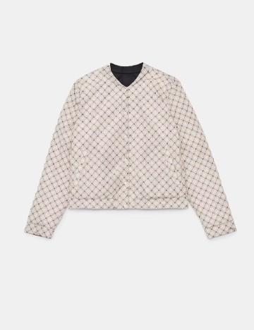 Geaca reversibila Mohito, negru/crem