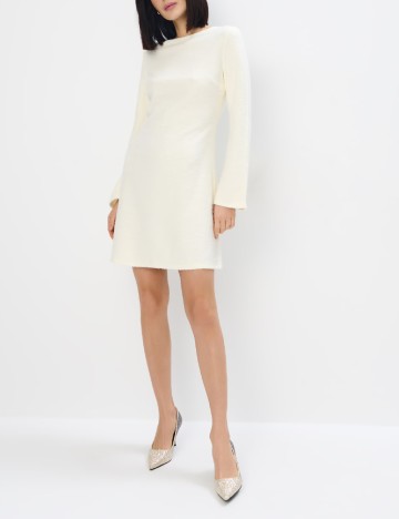 Rochie scurta Mohito, ecru