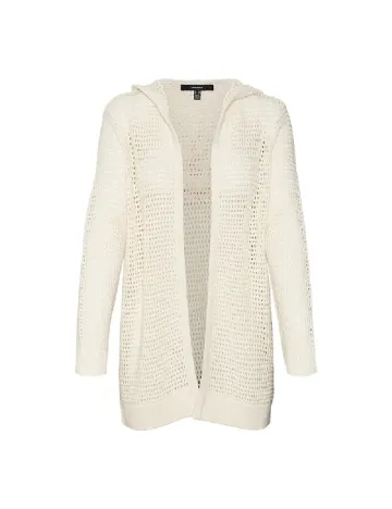 Cardigan Vero Moda, ecru Alb