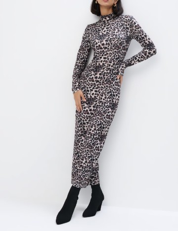 Rochie lunga Mohito, animal print