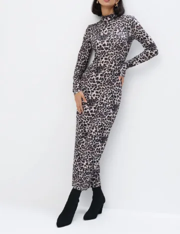 Rochie lunga Mohito, animal print Animal print