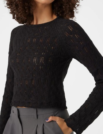 Top Vero Moda, negru