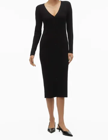 Rochie medie Vero Moda, negru Negru