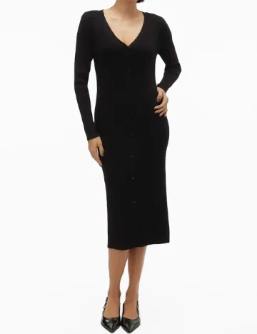 Rochie medie Vero Moda, negru Negru