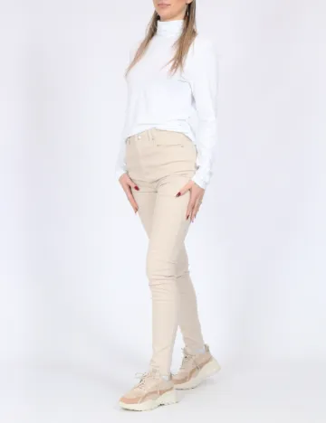 Pantaloni Vero Moda, bej Crem