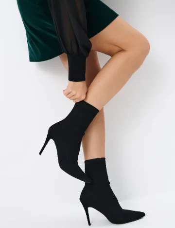 Botine Mohito, negru Negru