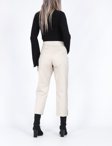 Pantaloni Elena Miro, crem