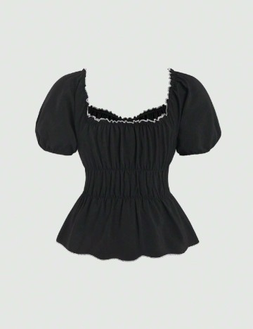 Top SHEIN, negru