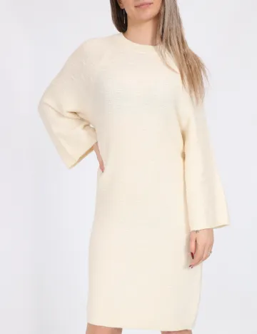 Rochie medie Only, ecru Alb