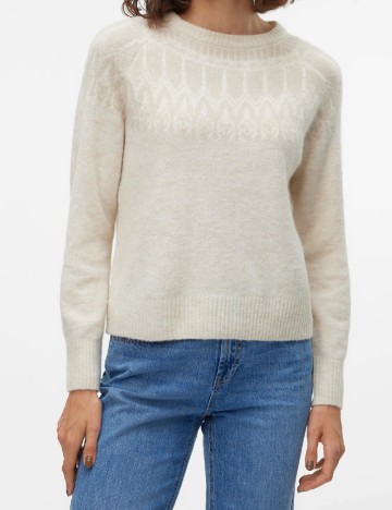 Pulover Vero Moda, crem