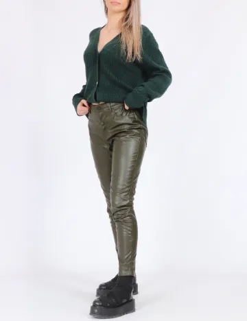 Pantaloni Jacqueline de Yong, verde Verde