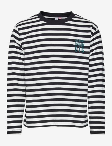 Bluza Vero Moda Kids, alb/negru