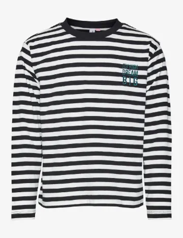 Bluza Vero Moda Kids, alb/negru Negru