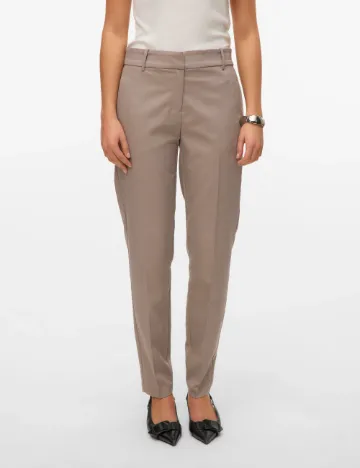 Pantaloni Vero Moda, maro deschis Maro