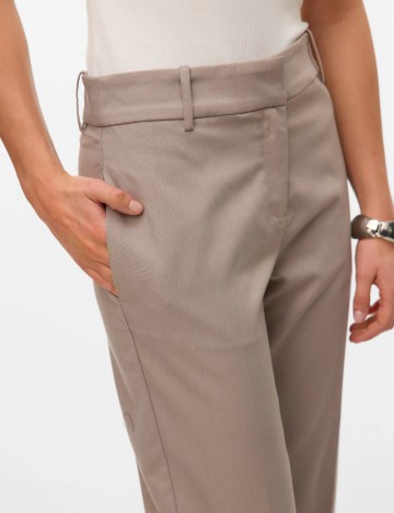 Pantaloni Vero Moda, maro deschis